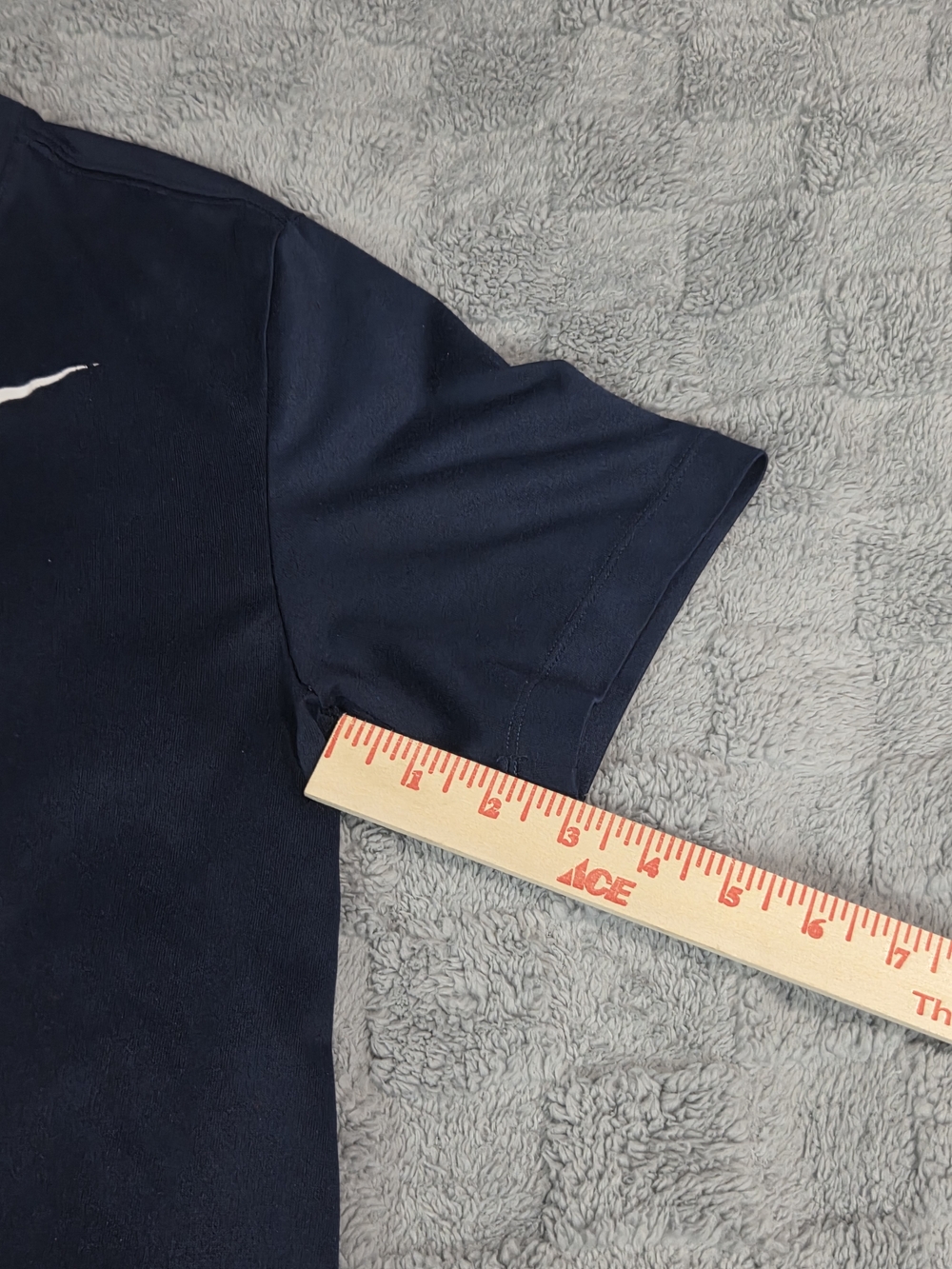 Nike Men’s Dri-FIT Navy Blue Short-Sleeve Crew Shirt Size S - Picture 5 of 7